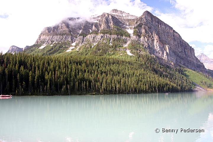 Lake Louise.jpg - Lake Louise skal ses om morgen da er lyset bedst